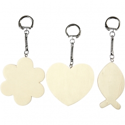 porte cles avec pendentif en bois
