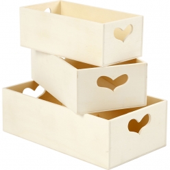 boites de rangement lot de 3 pieces