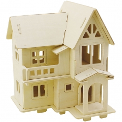 kit de construction 3d maison avec balcon