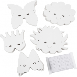 masques en carton assortiment 100 pieces