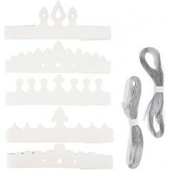 set de couronnes en carton assortiment 50 pieces