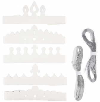 set de couronnes en carton assortiment 50 pieces