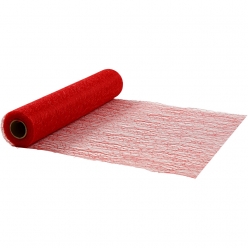 chemin de table en fils rouge 30 cm 10 m