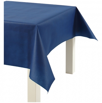 nappe papier imitation tissu bleu fonce 125 cm 10 m