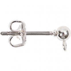 boucles d oreilles clou 13 mm argente 100 pieces
