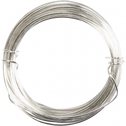 fil metallique argente 08 mm 6m