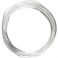 fil metallique argente 12 mm 3 m
