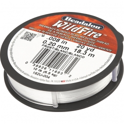 fil pour bijoux blanc 02 mm 18 m