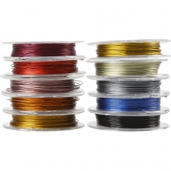 fils metal pour bijoux 038mm assortiment 10x10 m