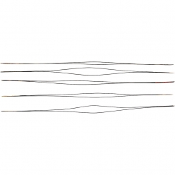 aiguilles double pour perles longueur 12 cm 5 pieces