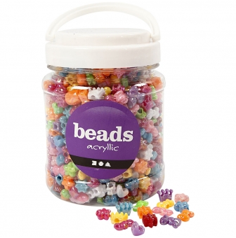 perles plastique coloree novelty assortiment 10 mm