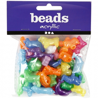 perles avec formes d animaux 25 mm 55 gr