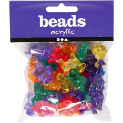 perles a formes coloris translucide 55 gr