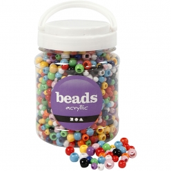 perles pony 6  10mm assortiment 700 ml