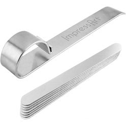 outil de flexion et bandes metalliques pour bracelet