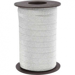ruban cadeau argent paillette 100m