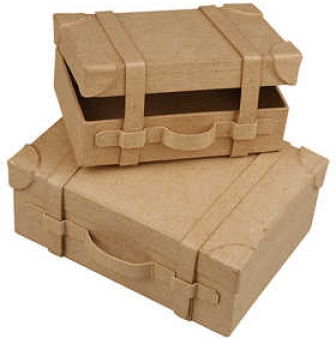 mini valises vintage 5x14 et 45x11 cm