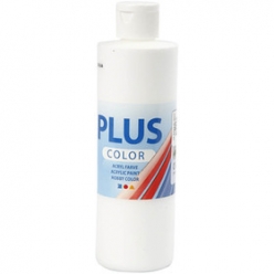 plus color peinture acrylique 250g blanc