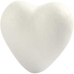 coeurs en polystyrene 6 cm 5 pieces