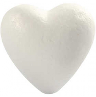 coeurs en polystyrene 8 cm 5 pieces