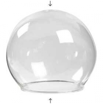 suspension coupole en verre spherique