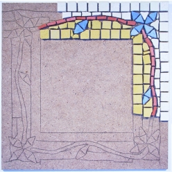 kit de mosaique miroir 20x20 cm