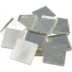 mosaique en or veritable or blanc lisse