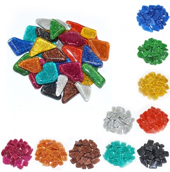 mosaique soft glas glitter irreguliere