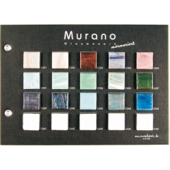 nuancier mosaique en verre murano marbre