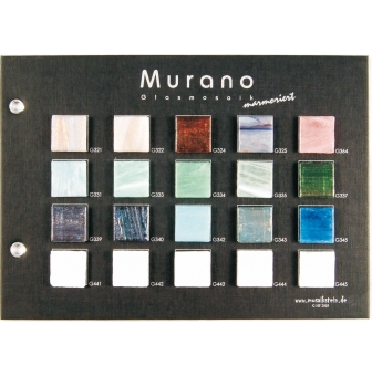 nuancier mosaique en verre murano marbre