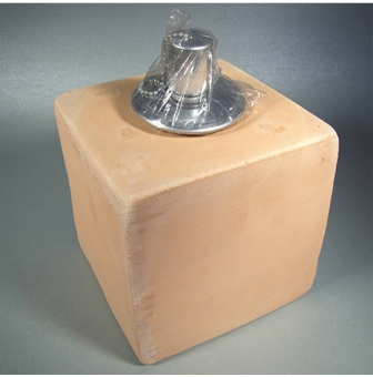 quinquet avec meche 14x14x14 cm