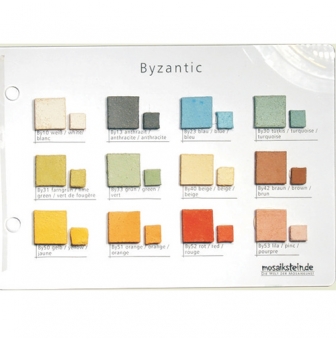 nuancier mosaique byzantic