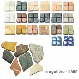 mosaique en marbre irreguliere 8mm