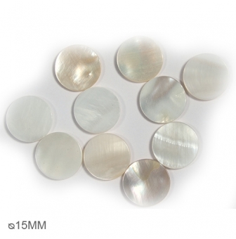 mosaique nacre rond 15mm
