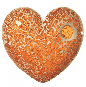 mosaique safety  glas orange  plaque 15x20 cm