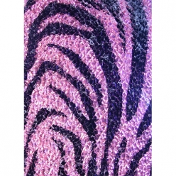 mosaique safety  glas zebre violet noir  plaque 15x20 cm