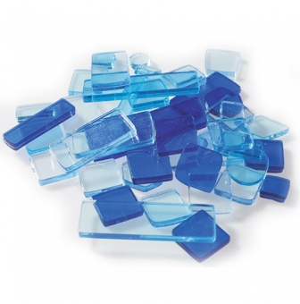 mosaique acrylique melange bleu