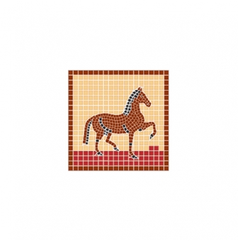 modeles pour mosaique cheval 20x20 cm