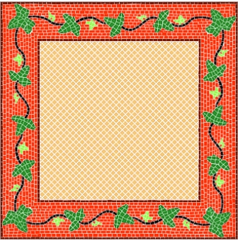modeles pour mosaique lierre 60x60 cm