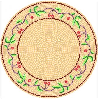 modeles pour mosaique cerises 60 cm