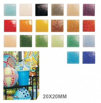 mosaique verre joy 20x20x4mm