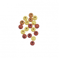 perles en bois mates 8 mm