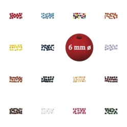 perles en bois polies 6mm o label fsc