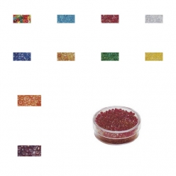 rocailles 2 mm o transparentes avec lustre