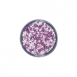 rocailles nacrees 26 mm o teintes lilas