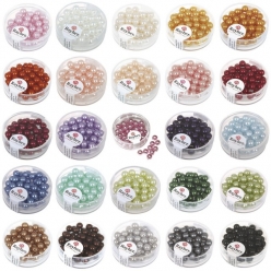 perles en verre renaissance 6 mm o 45 pieces