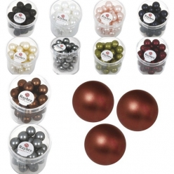 perles en verre depoli renaissance 10 mm 35 pieces