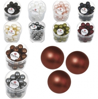 perles en verre depoli renaissance 10 mm 35 pieces