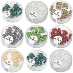 perles en verre  goutte 6x12 mm 15 pieces