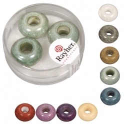perle verre grand trou opaque magic flair o16mm